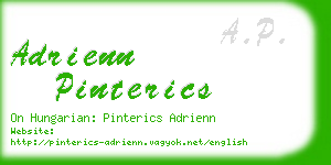 adrienn pinterics business card